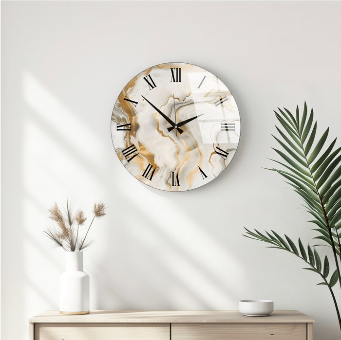 Wallity Reloj de pared decorativo de cristal Multicolor 40 cm